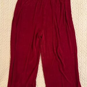 Chico's Cropped Pants in Rich Red